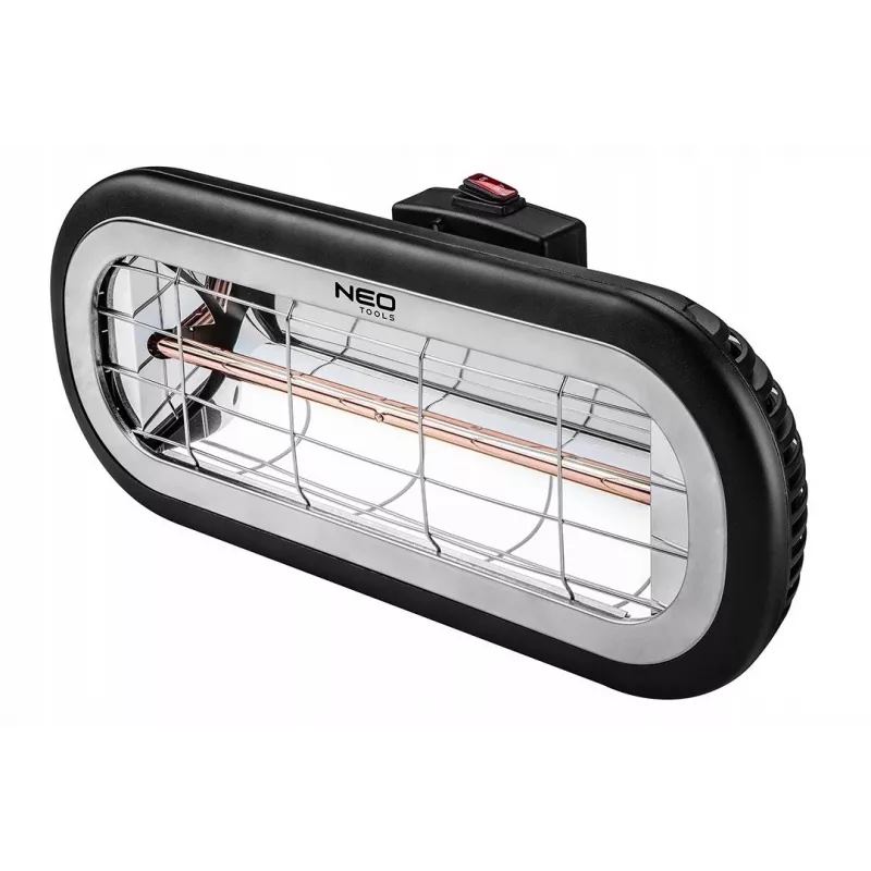 NEO TOOLS 90-032 elektrinis infraraudonųjų spindulių šildytuvas 2000 W juodas