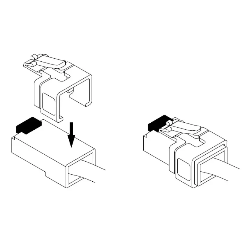 RJ45 laikiklis DeLOCK 86420, įvairių spalvų, 16 vnt.