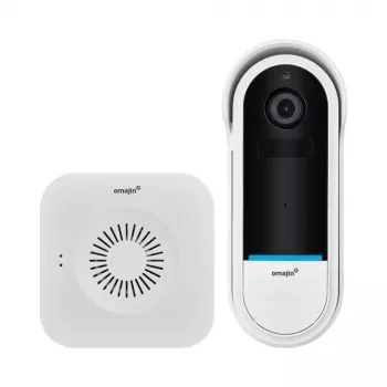 Belaidis durų skambučio garsiakalbis Omajin by Netatmo OVD-01-EU juoda balta