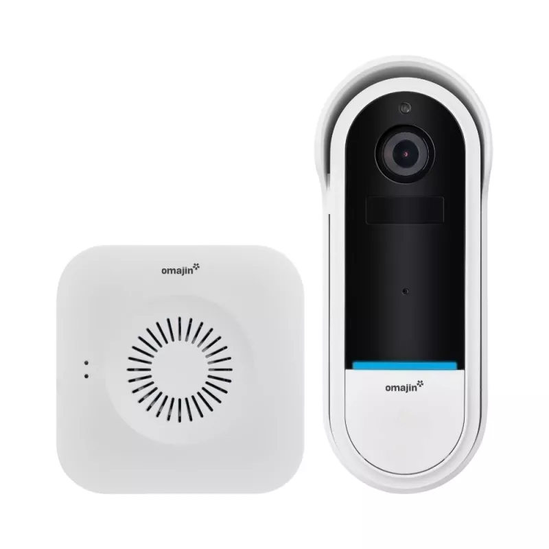 Belaidis durų skambučio garsiakalbis Omajin by Netatmo OVD-01-EU juoda balta