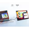 Nešiojamas monitorius nešiojamiesiems kompiuteriams, telefonams ir konsolėms Extralink Smart Life 14, USB-C/micro-HDMI