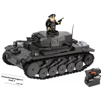 Konstruktorius Cobi Panzerkampfwagen II Ausf. F — 813 detalių, juodas, nuo 9 metų