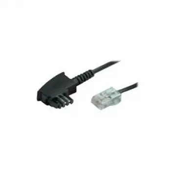 Telefono laidas S-Impuls 70002-3 — 3 m, TAE-F į RJ-45, juodas