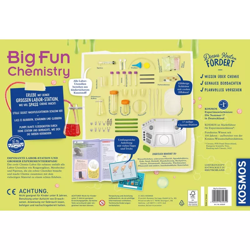 Didžiųjų Chemijos Eksperimentų Rinkinys Big Fun Chemistry