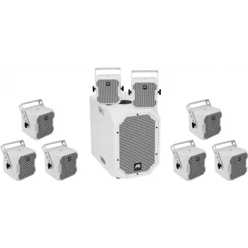 Aktyvi kolonėlių sistema Omnitronic BOB-10A ws su 8× BOB-4 ws (20000537)