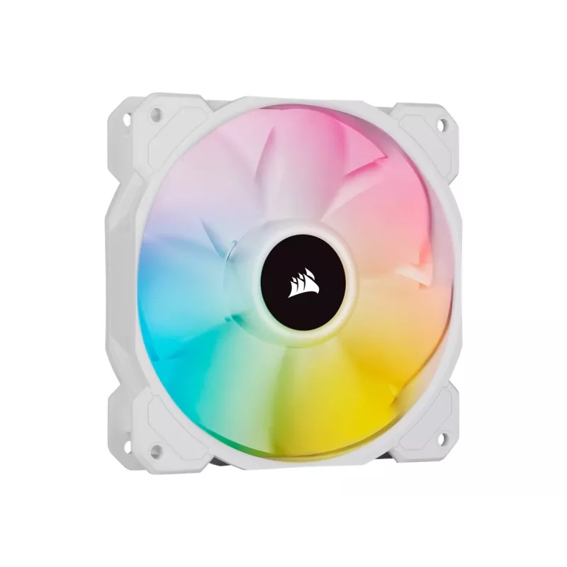 Corsair iCUE SP120 RGB ELITE Performance 120mm baltas PWM ARGB korpuso ventiliatorius (3 vnt. pakuotė)
