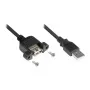 Good Connections USB 2.0 prailginimo laidas A-Einbaub. A 0,3m