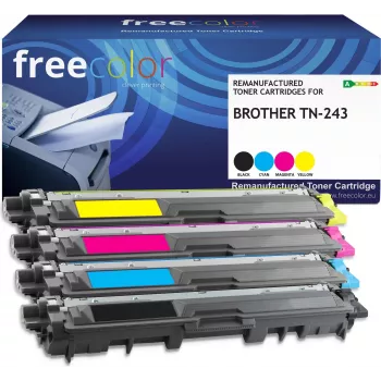 Toner Freecolor Brother TN-243 3000 puslapių juoda/cijan/magenta/geltona