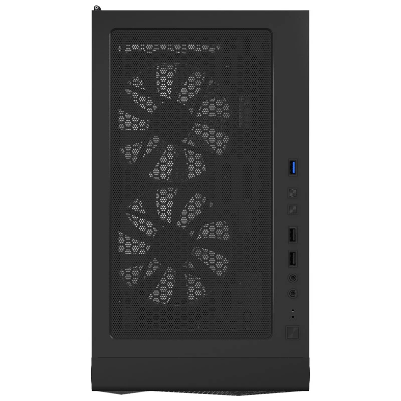 MONTECH X3 X3MESH-BK Juodas MIDI bokštas kompiuterio korpusas su tinkliniu priekiu