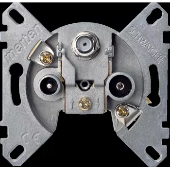 Merten palydovinės antenos lizdas - 3 krypčių - DIN EN 50083-1/A1 - DIN EN 80083-2/A1 (466097)