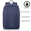 Kuprinė XDDESIGN Bobby Soft su 15,6 col. kišenė nešiojamam kompiuteriui, 16 L, tamsiai mėlyna, PET
