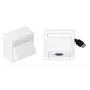 Vivolink WI221185 sieninis kištukinis lizdas su USB balta