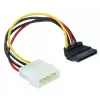 Maitinimo laidas SATA HDD 4pin kištukas kampuotas DeLOCK 60101