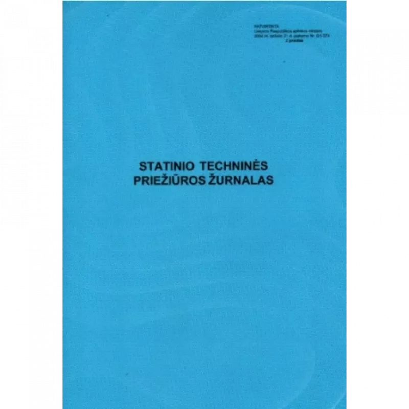 Statinio techninės priežiūros žurnalas 0720-045