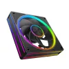 Korpuso ventiliatorius MODECOM VOLCANO LOOP 120 ARGB Reverse Fan Black 120 mm PWM 400–1400 RPM ARGB jungtis