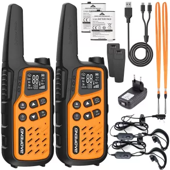 Ryvokliai Baofeng BF-T25E Oranžiniai, 2 vnt.