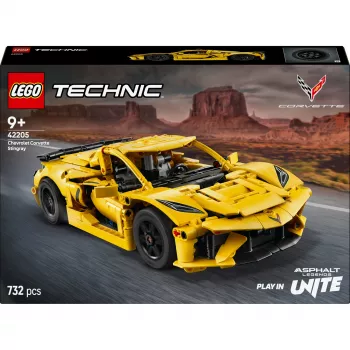 LEGO Technic Corvette Stingray 42205 2-in-1 kabrioletas ir kupė, 732 detalės, 80×270×140 mm