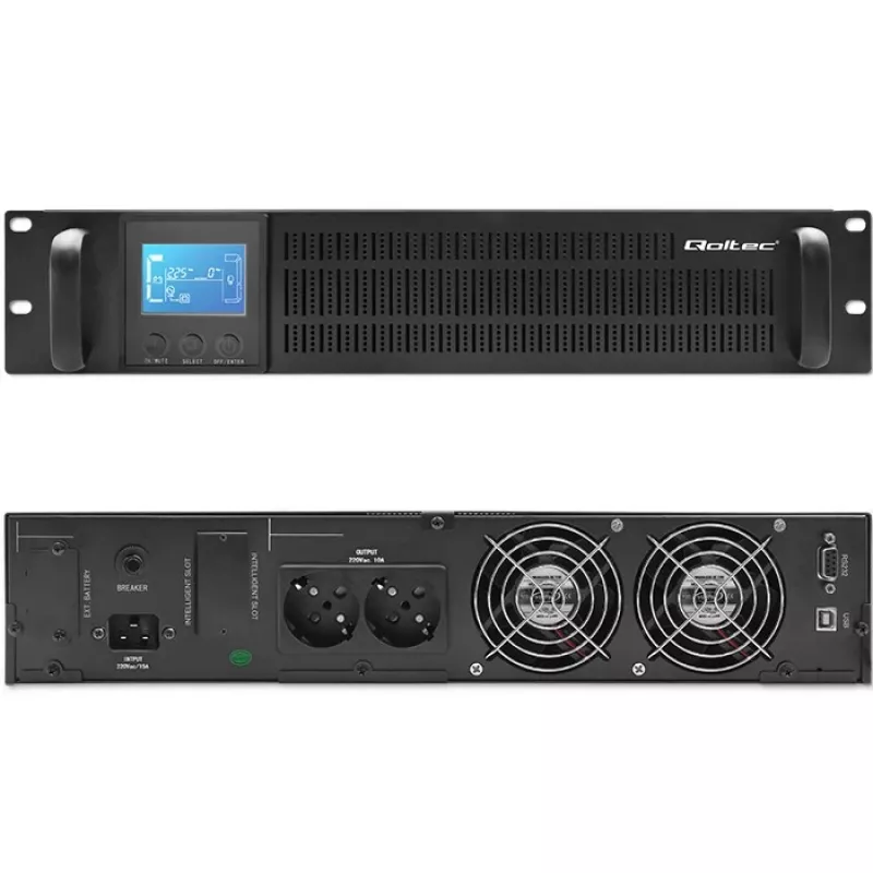 Nepertraukiamo maitinimo šaltinis QOLTEC 53946 Line Interactive 2 kVA