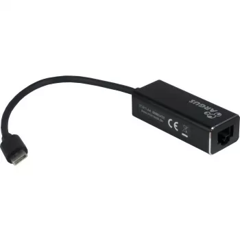 Inter-Tech Argus IT-811 – USB-C tinklo adapteris – Gigabit Ethernet – juodas (88885438)