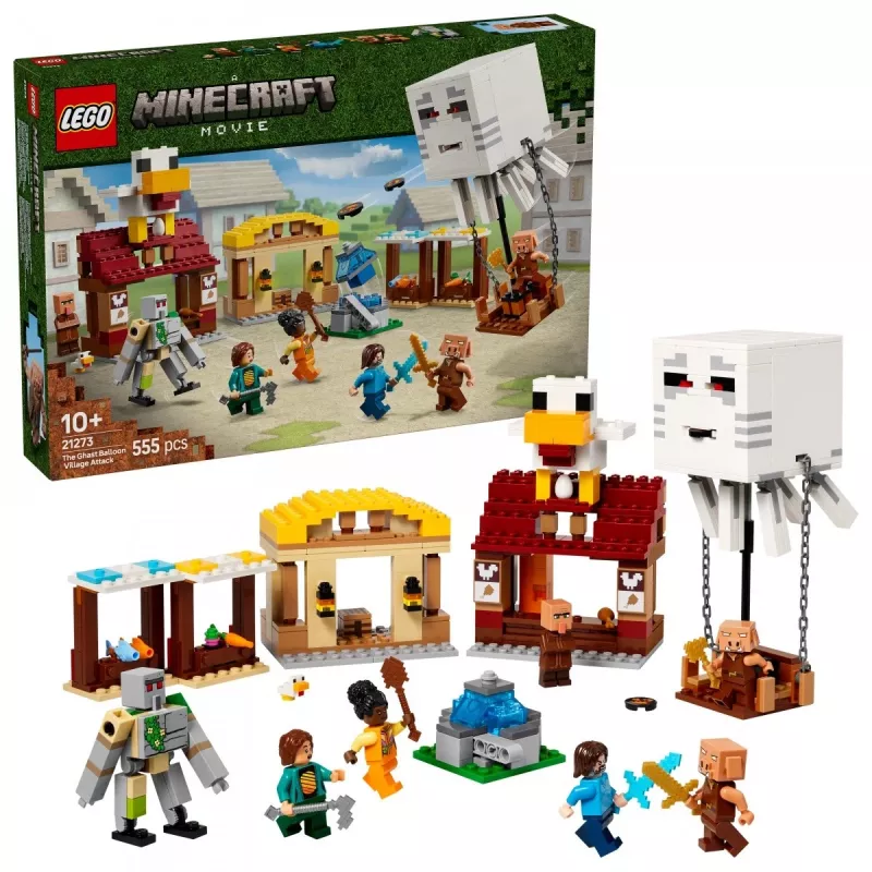 LEGO MINECRAFT 21273 Ghast Baliono Kaimo Ataka