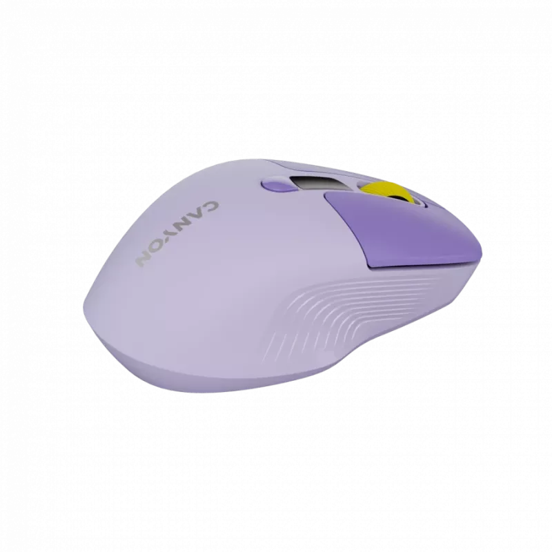 Belaidė pelė CANYON MW-26 LCD Silent Dual Mode Wireless (violetinė)