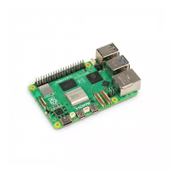 Vienos plokštės kompiuteris Raspberry Pi 5 Full Kit 16GB – balta/raudona