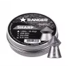 Šratiniai šoviniai RANGER PRORO 5.5 mm, diabolo formos, sidabriniai, 250 vnt., aliumininis dozatorius