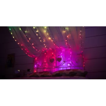 TWINKLY Strings 600 (TWS600STP-BEU) protingos eglutės lemputės 600 LED RGB 48 m