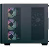 Kompiuterio korpusas AEROCOOL P500C EVO-G-BK-v1, bokštinis, su 2 grūdinto stiklo panelėmis, juodas