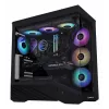 Korpusas Lian Li Vector V100 Midi Tower – juodas, permatomu stiklu