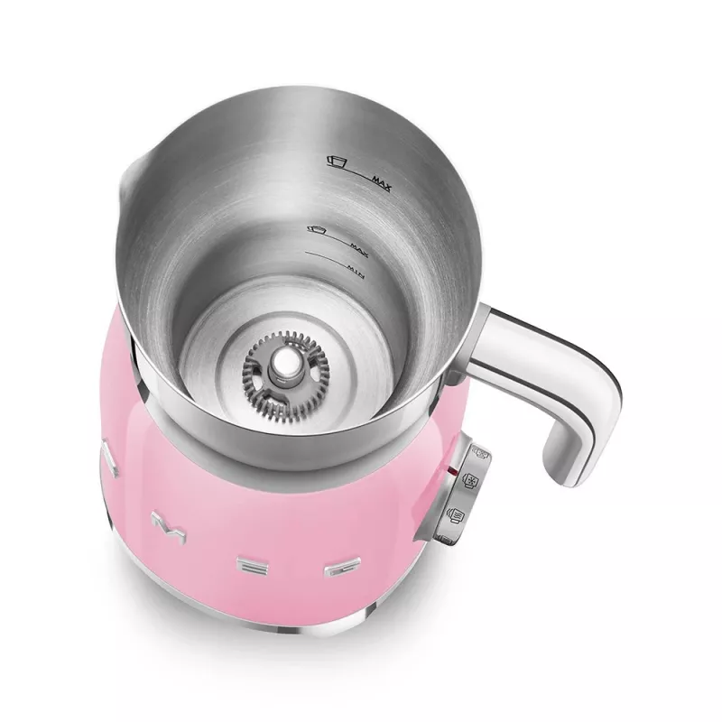 Automatinis pieno putotojas Smeg MFF11PKEU Rožinis nerūdijantis plienas 500 W