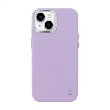 Apsauginis dėklas Joyroom PN-15F1 Starry iPhone 15, violetinis, plonas priglundantis