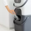 Rotho Albula stačiakampė plastikinė dėžė 40 L, antracitinė, technopolimeras, 400×358×340 mm