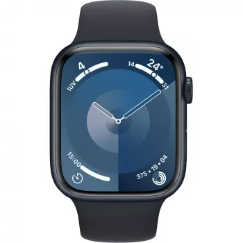 APPLE Watch Series 9 GPS + Cellular 45mm Midnight Aliuminio korpusas su Midnight Sport juostele - M/L (MRMD3QF/A)