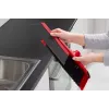 Grindų šluota VILEDA 143703 su rankena, technopolimeras, minkšti/kieti šeriai, vidaus patalpoms, 130 cm, raudona