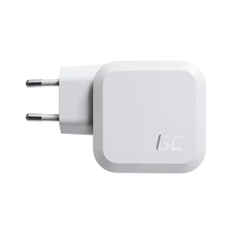 Green Cell CHARGC08W 65 W USB-C PD ir USB-A įkroviklis (GaN)