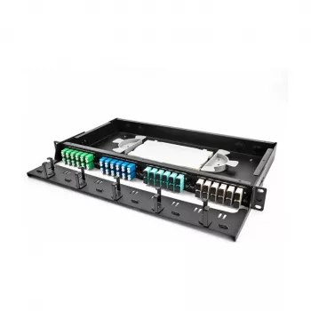 DeLOCK Fiber Optic Splice Cassette 24 pluoštai balta pilka plastikinė 179x100x9mm