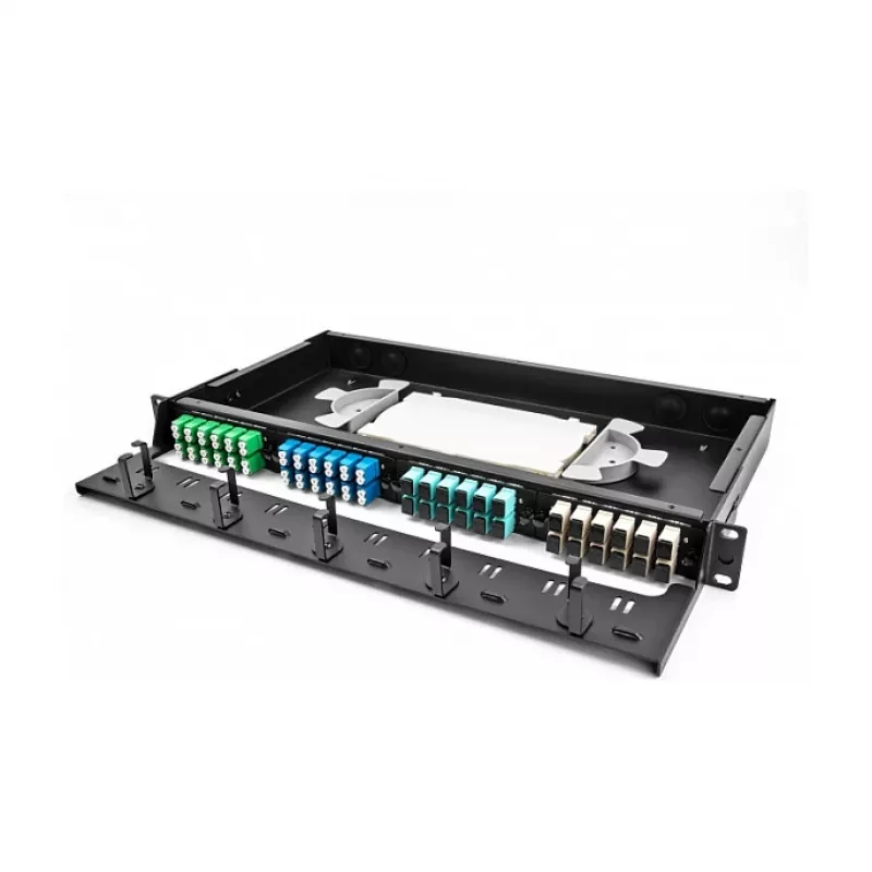 DeLOCK Fiber Optic Splice Cassette 24 pluoštai balta pilka plastikinė 179x100x9mm