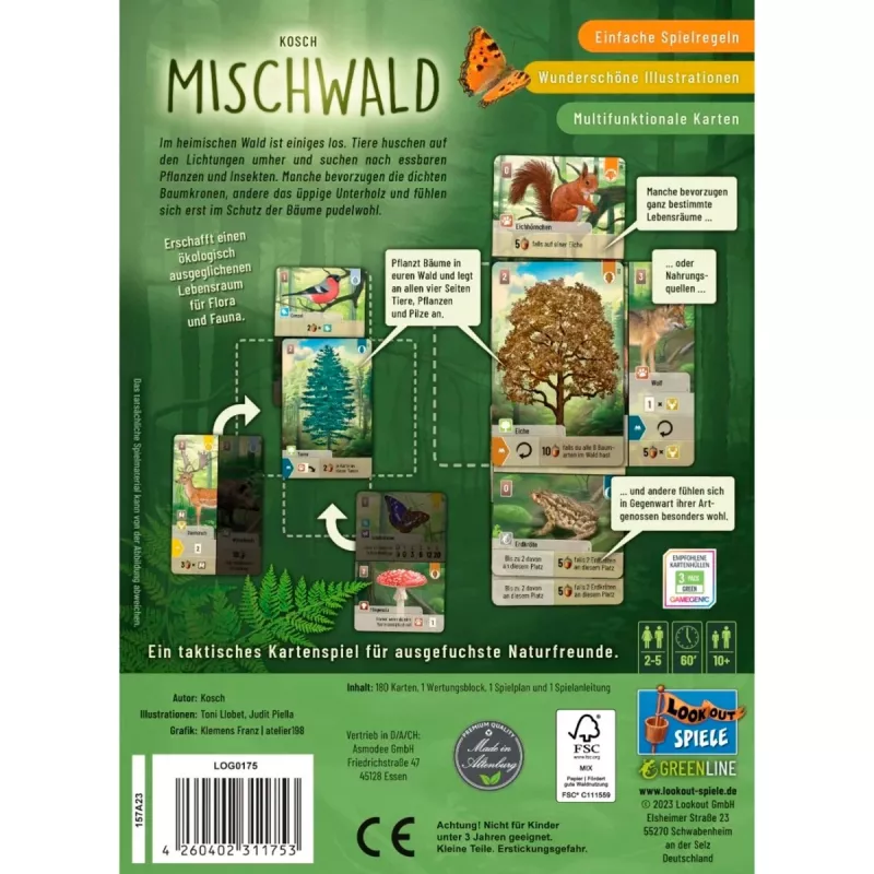 Mischwald, Kortų žaidimas