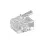 MicroConnect KON501-10R RJ-11 6P4C laido jungtis, skaidri (10 vnt.)