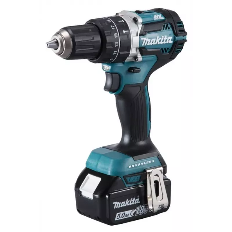 Gręžtuvas Makita DHP484RTJ su greito užveržimo griebtuvu, 1.8 kg, juodas, mėlynas