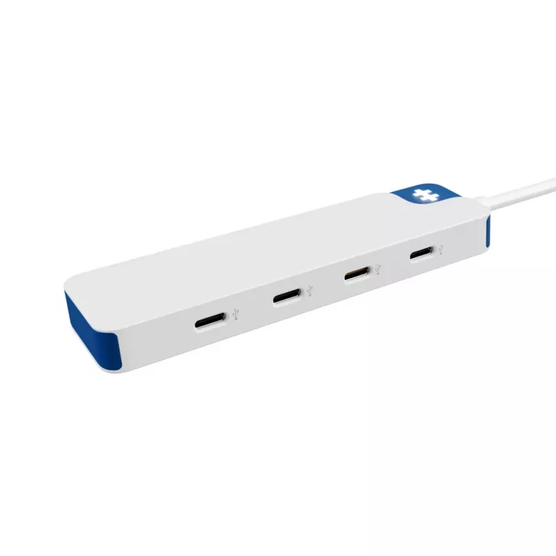 Hyper HyperDrive Flex 4 prievadų USB-C šakotuvas, Baltas/Mėlynas | HD5201BUGL
