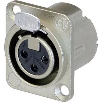 Neutrik NC3FD-LX Sidabrinis jungties aksesuaras