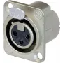 Neutrik NC3FD-LX Sidabrinis jungties aksesuaras