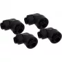 Eiszapfen 16/10mm įsukama jungtis 90° pasukama G1/4, juoda, minkštoms žarnoms (PVC, silikonas, neoprenas)