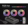 Delock RGB LED šviesų šakotuvas - 10 prievadų - Juodas (64128)