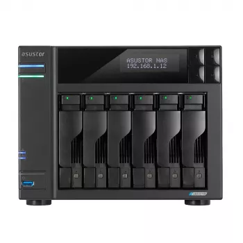 Asustor LOCKERSTOR 6 NAS stalinis kompiuteris Intel® Celeron® N5105 8 GB DDR4 HDD ADM juodas