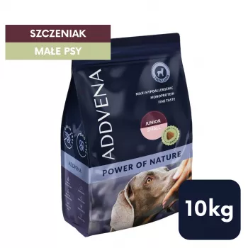 ADDVENA Power of Nature Junior Small Ėriena – sausas šunų ėdalas – 10 kg