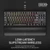 Corsair K70 CORE TKL klaviatūra žaidimams USB + RF belaidis + Bluetooth QWERTZ vokiška juoda