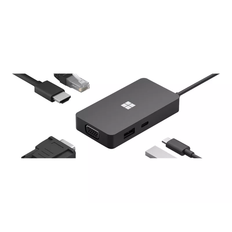 Dokavimo stotelė Microsoft 1E4-00002 Juoda